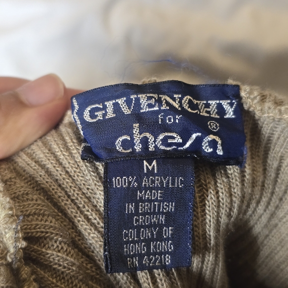 Givenchy For Chesa Women's Beige Turtleneck Sweater - Picture 9 of 9